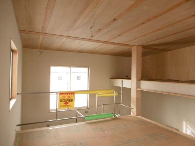 坪の広い家 内装用モイス仕上げ ほっとする木の家づくりの工務店 埼玉県榊住建