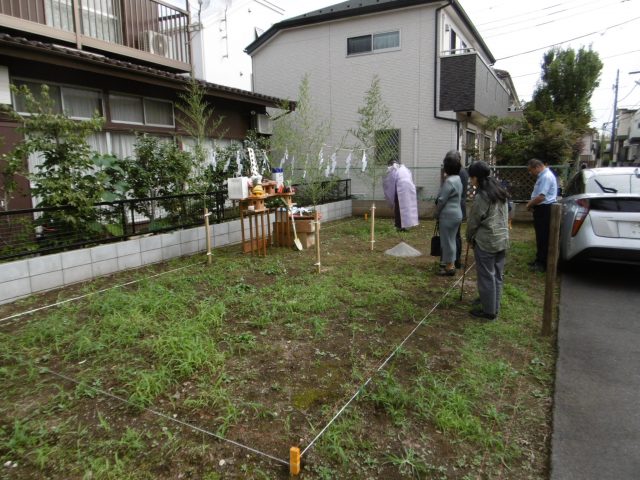 杉並区にて地鎮祭