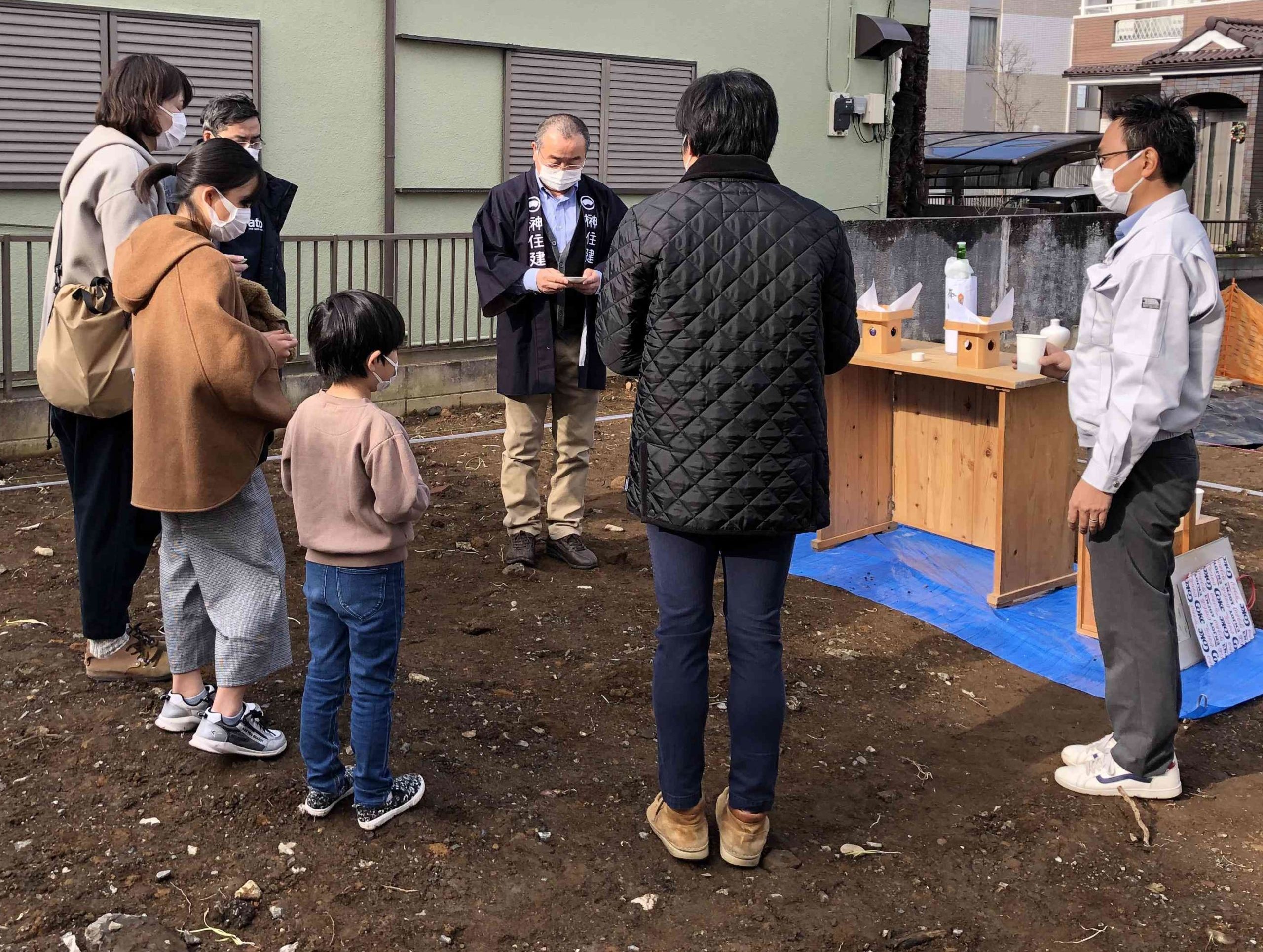 「ニワニワの家」～地鎮祭から上棟まで～