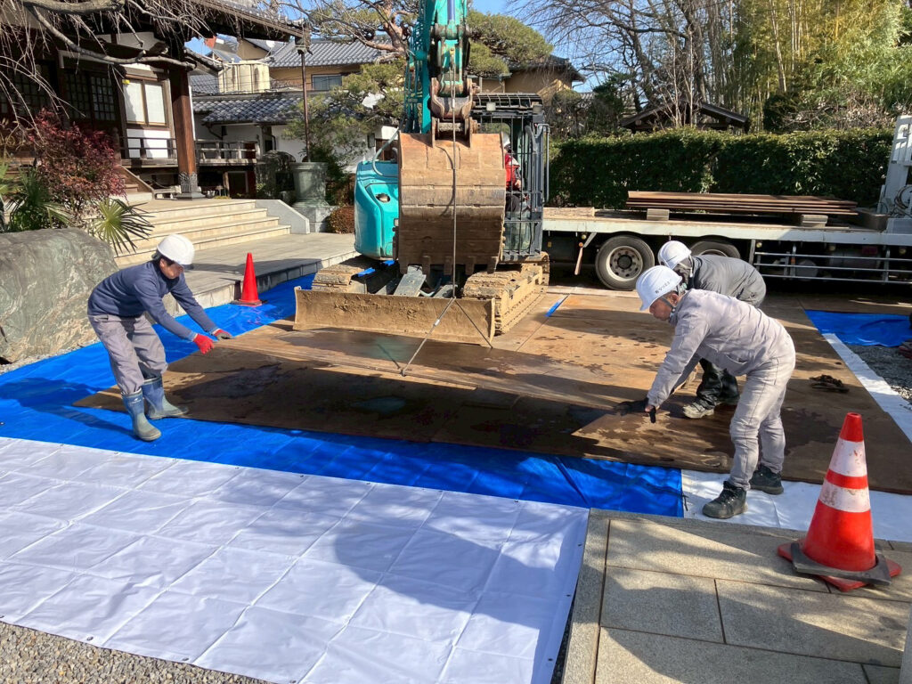「K寺」～仮設工事が始まりました～