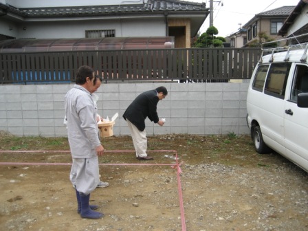 『桧の家　200年住宅』　さいたま市北区　Ｈ邸　地鎮祭