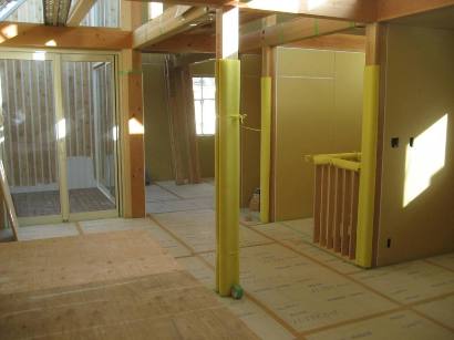 『屋上テラスのある家　コラボレーション住宅』～所沢市Ｍ邸　木工事完了～