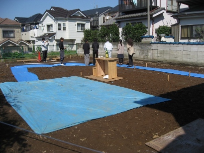 『スタジオのある五角形の家』～千葉県　重ねの家　地鎮祭～