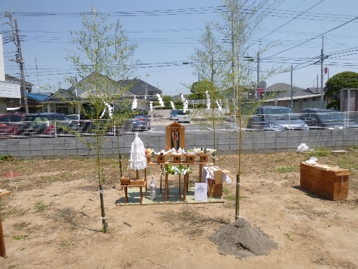 新しい現場はじまります！！　加須市Ｋ邸　地鎮祭